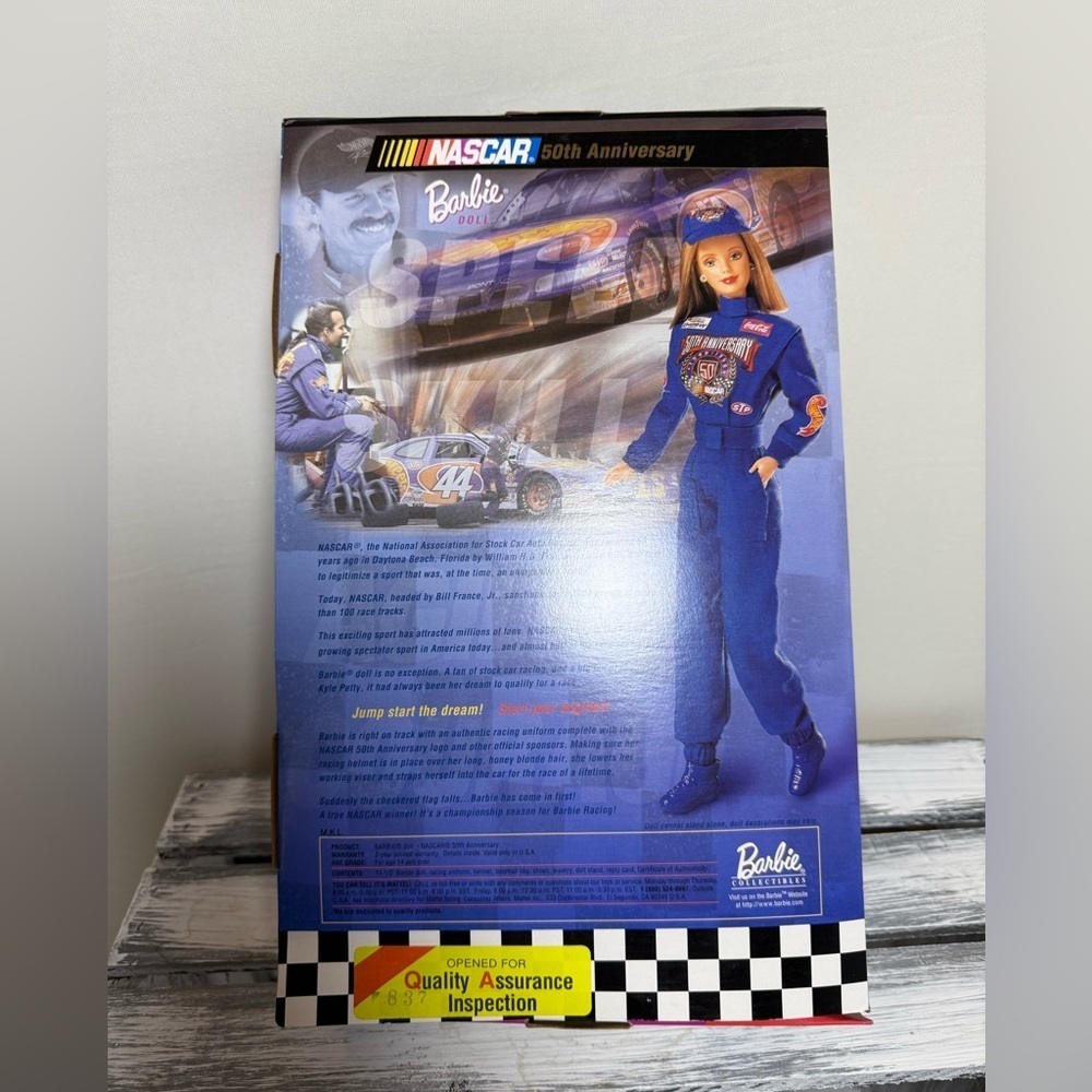 50th Anniversary NASCAR Barbie • NIB - Picture 2 of 2